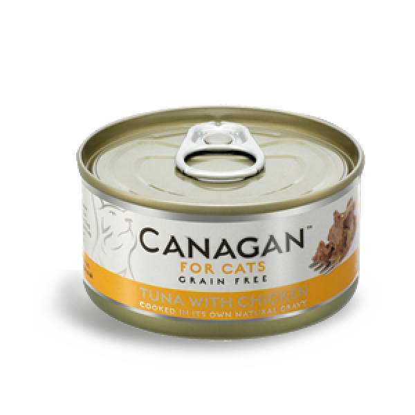 Canagan 原之選 無穀物 雞肉+吞拿魚 配方 貓罐頭 75g