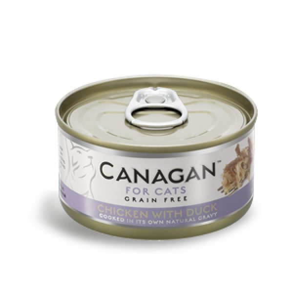 Canagan 原之選 無穀物 雞肉+鴨肉 配方 貓罐頭 75g