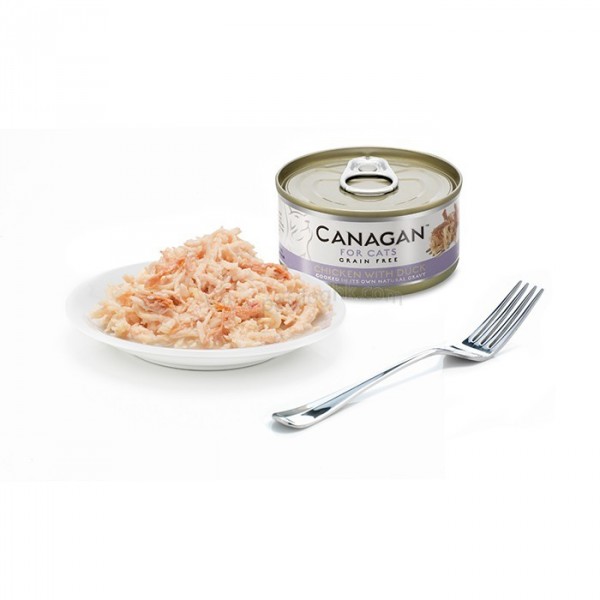 Canagan 原之選 無穀物 雞肉+鴨肉 配方 貓罐頭 75g