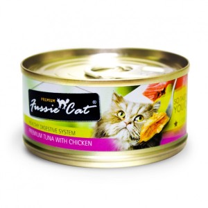 Fussie Cat 吞拿魚+雞肉 (Tuna with Chicken) 罐頭 80g