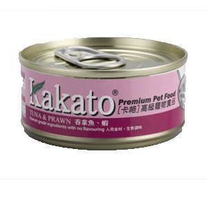 Kakato 卡格 吞拿魚 + 蝦 Tuna & Prawn 貓狗罐頭 70g (718)