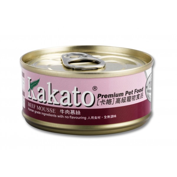 Kakato 卡格 牛肉慕絲 Beef Mousse 貓狗罐頭 70g (705)