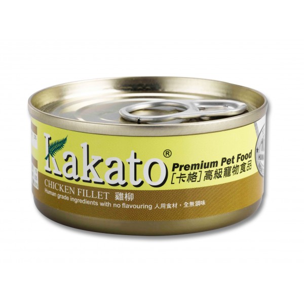 Kakato 卡格 雞柳 貓狗罐頭 70g (712)