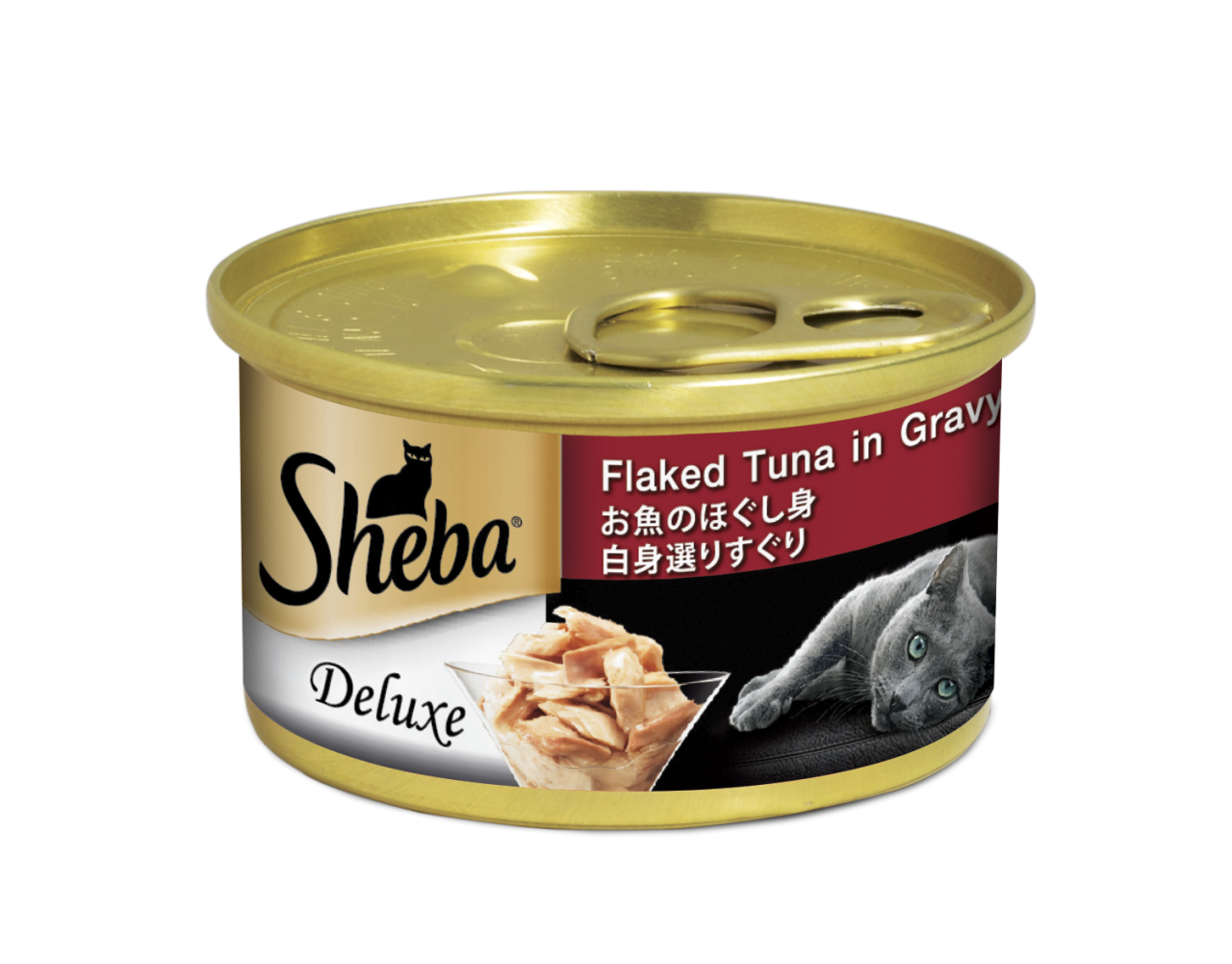 Sheba 吞拿鱼片 Flaked Tuna (汤汁) 貓罐头 85g (红)