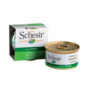 Schesir 啫喱系列 雞肉絲飯 貓罐頭 85g (160/4040)