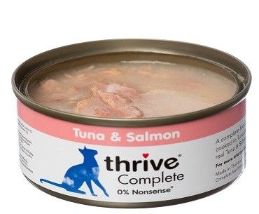 Thrive 脆樂芙 Complete 吞拿魚+三文魚 貓主食罐 75g