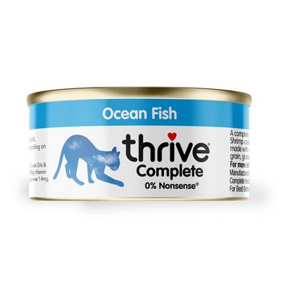 Thrive 脆乐芙 Complete 三鲜 Ocean Fish (鯖鱼+银鱼+海虾) 貓主食罐 75g