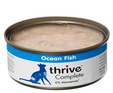 Thrive 脆樂芙 Complete 三鮮 Ocean Fish (鯖魚+銀魚+海蝦) 貓主食罐 75g