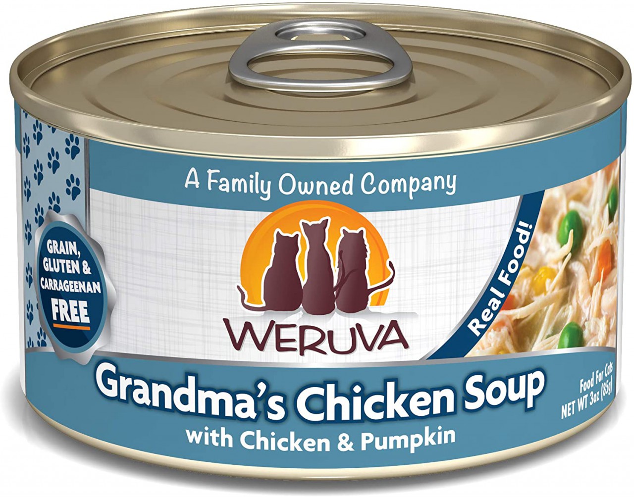 Weruva 雞湯無骨及去皮雞胸肉南瓜 (Grandma's Chicken Soup) 貓罐頭 3oz(85g)