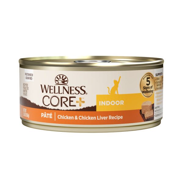 Wellness CORE 無穀物 雞肉＋雞肝室內除臭 貓罐頭 5.5oz  156g (7910)