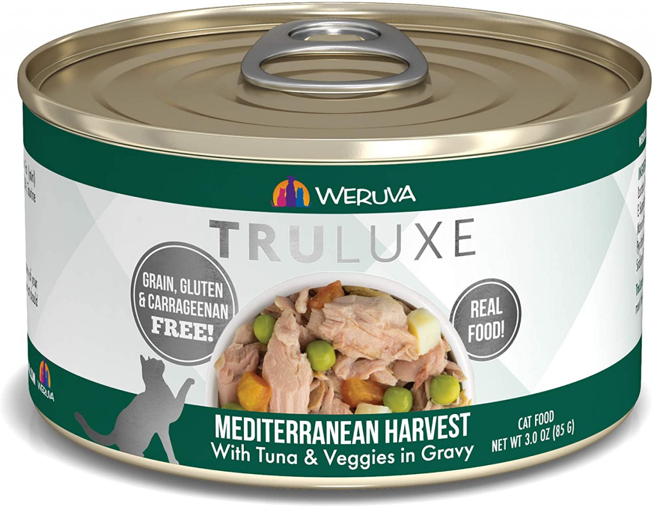WeRuVa 尊貴系列 Mediterranean Harvest 野生鰹魚及蔬菜 貓罐頭 85g