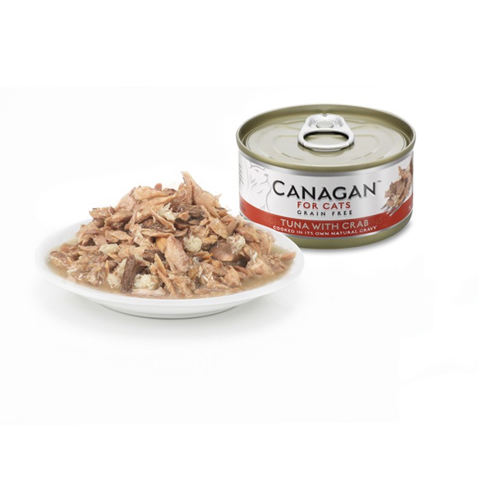 Canagan 原之選 無穀物 吞拿魚+蟹肉 配方 貓罐頭 75g