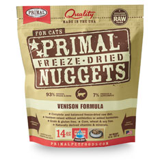 Primal (原始) – 鹿肉配方 貓用冷凍脫水糧 14oz