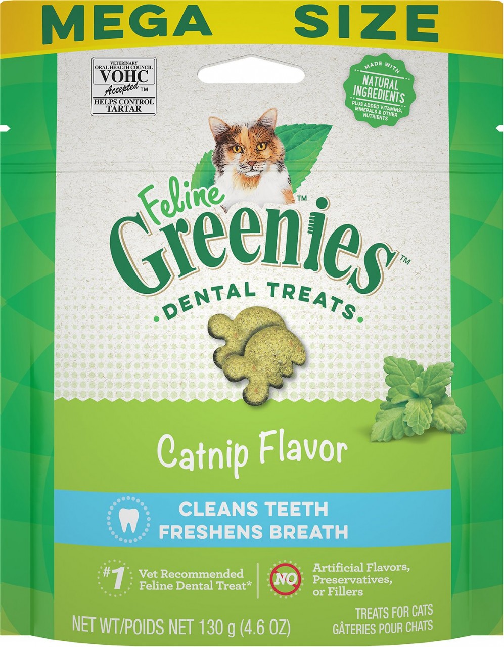 Greenies 貓貓潔齒餅 貓草味 4.6oz