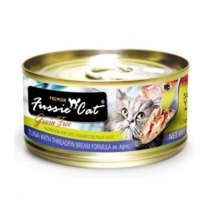 Fussie Cat 吞拿魚+鯛魚 (Tuna with Threadfin Bream) 貓罐頭 80g