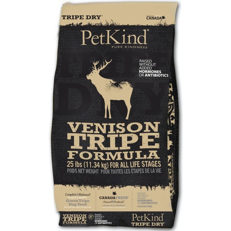 PetKind 無穀物 鹿肉配方 狗乾糧 25lb (黑)