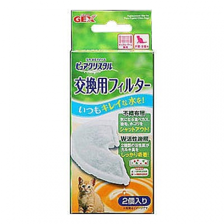 GEX 貓飲水機 半圓形 離子過濾片 替換裝 2pcs