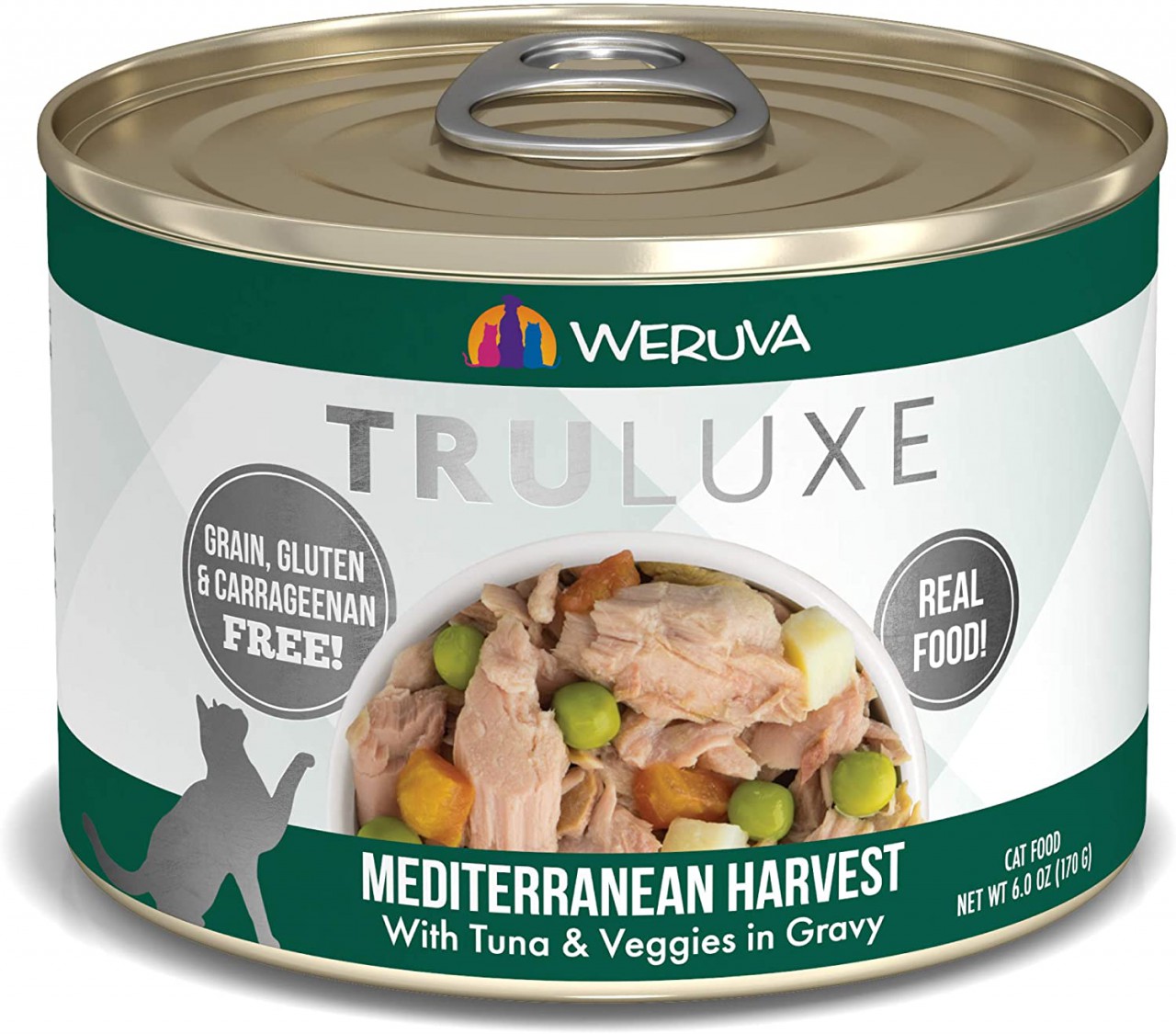 WeRuVa 尊貴系列 Mediterranean Harvest 野生鰹魚及蔬菜 貓罐頭 170g