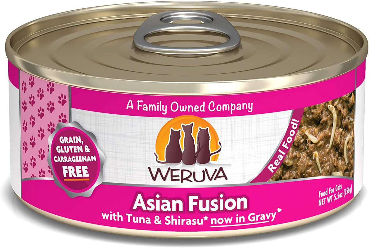 Weruva Asian Fusion 野生吞拿魚及日本白飯魚 貓罐頭 5.5oz