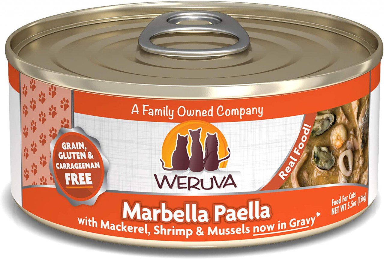 Weruva Marbella Paella 野生鯖魚及海蝦(含魷魚及青口) 貓罐頭 5.5oz