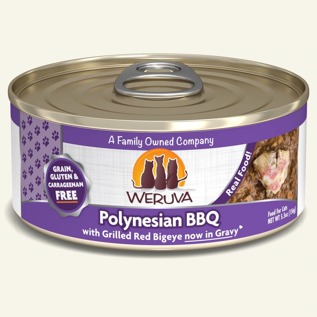 Weruva Polynesian BBQ 野生大眼鯛魚 (含野生沙甸魚及吞拿魚) 貓罐頭 5.5oz