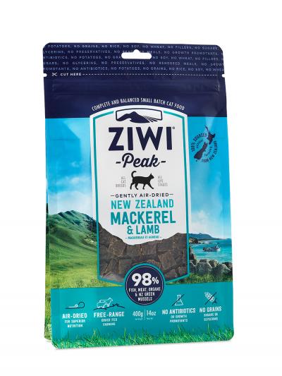 ZiwiPeak 巔峰 無穀物 鯖魚+羊肉配方 風乾脫水貓糧 400g