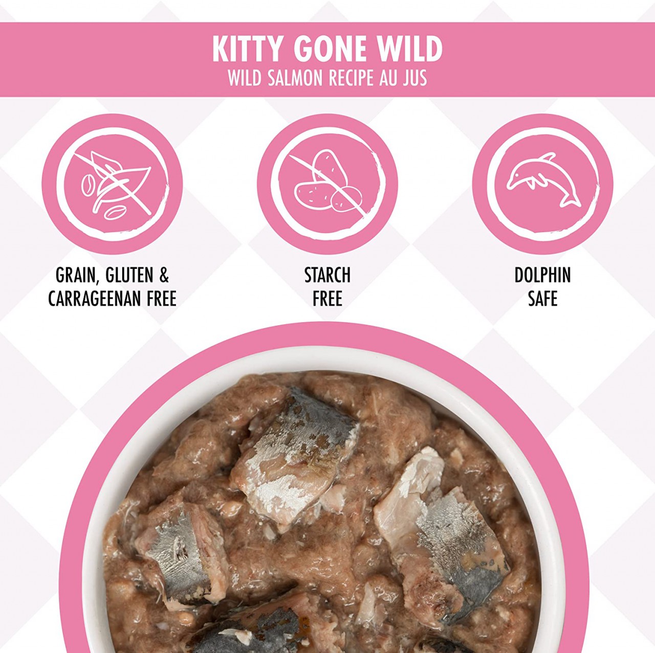 Weruva Cats in the Kitchen Kitty Gone Wild 魚湯野生三文魚 (含野生吞拿魚及沙甸魚) 貓罐頭 90g