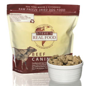Steve's Real Food Beef 牛肉配方 冻乾脫水粮 (貓狗适用) 1.25lb (20oz)