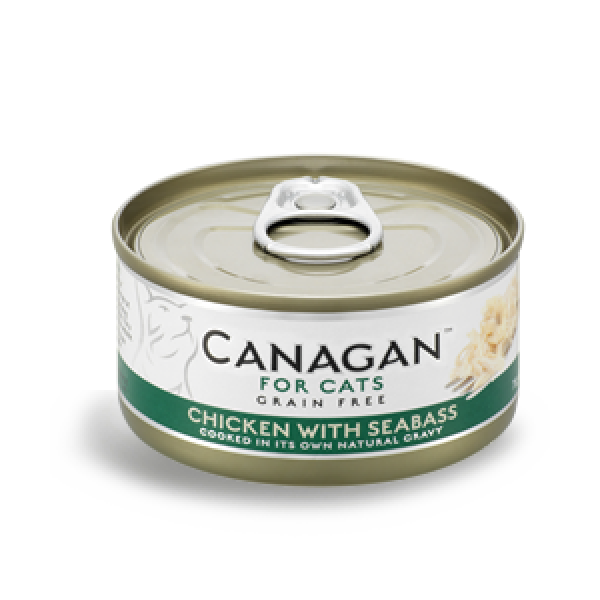 Canagan 原之選 無穀物 雞肉+鱸魚 配方 貓罐頭 75g