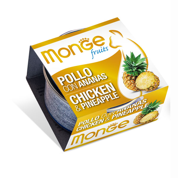 MONGE 清新水果系列 - 鲜鸡肉配菠萝 貓罐头 80g