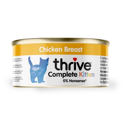 Thrive 脆乐芙 Complete 鲜鸡胸 (幼貓) 主食罐 75g x12罐原箱优惠