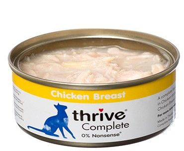 Thrive 脆樂芙 Complete 鮮雞胸 貓主食罐 75g x12罐原箱優惠