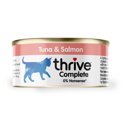 Thrive 脆乐芙 Complete 吞拿鱼+三文鱼 貓主食罐 75g x12罐原箱优惠