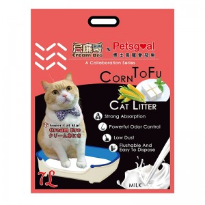 Petsgoal X 忌廉哥 粟米豆腐貓砂 原味 18L x3包 (原箱優惠)