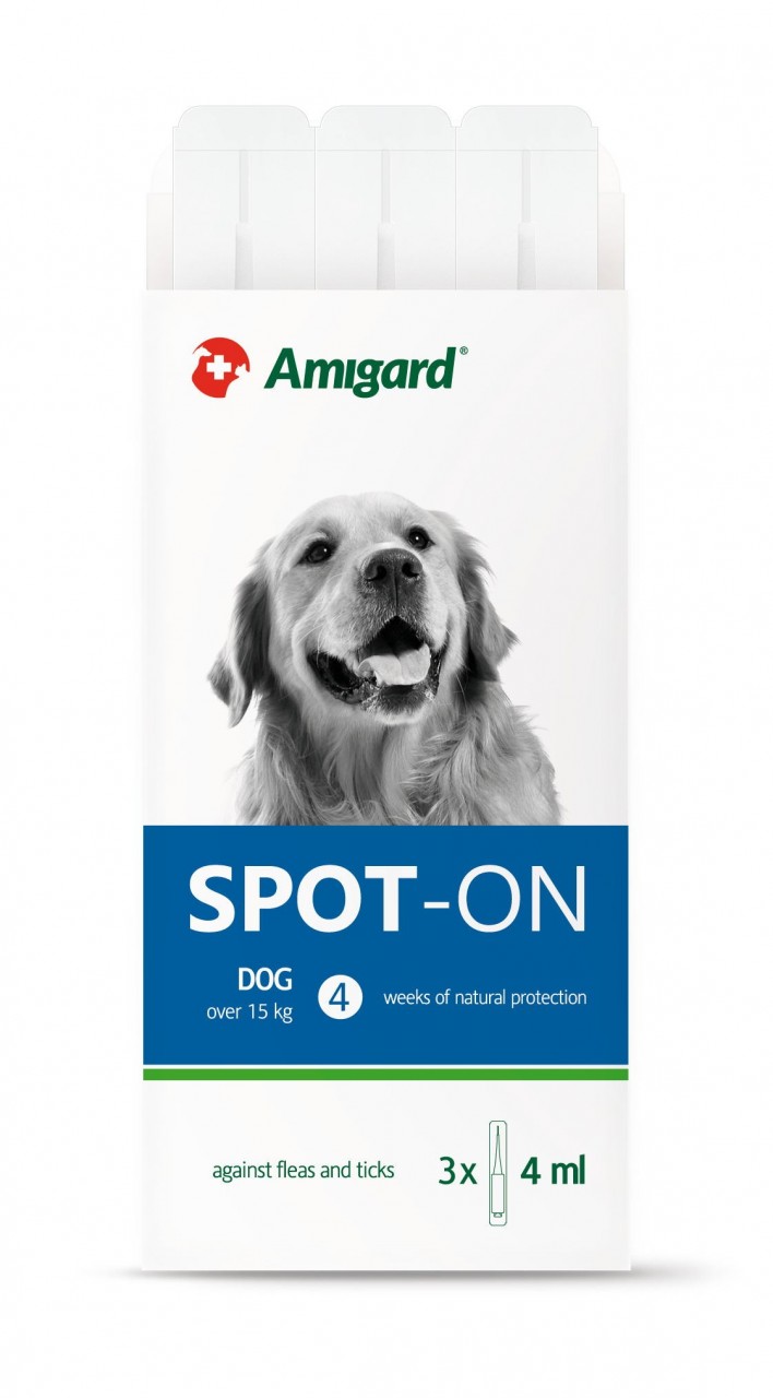 Amigard Spot-On 安格 狗防蚤滴 15至30kg 3×4ml