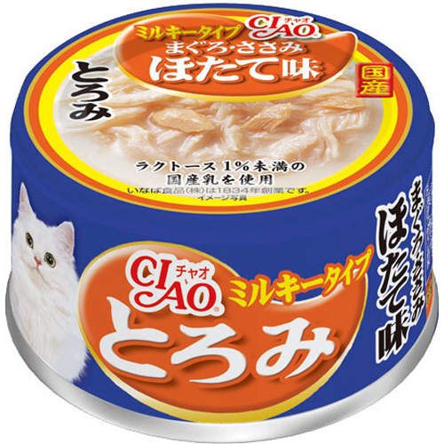 CIAO 白汤 吞拿鱼+鸡肉+带子味 貓罐 80g x 24罐 原箱优惠 (A-111)