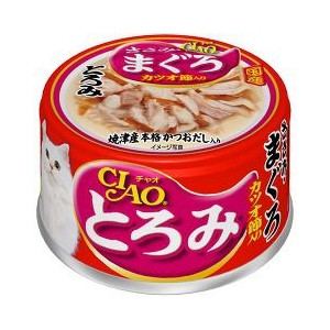 CIAO 浓汤 鸡肉+吞拿鱼+鰹鱼节 貓罐 80g (A-42)