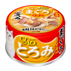 CIAO 濃湯 雞肉+吞拿魚+魷魚 貓罐 80g (A-53)
