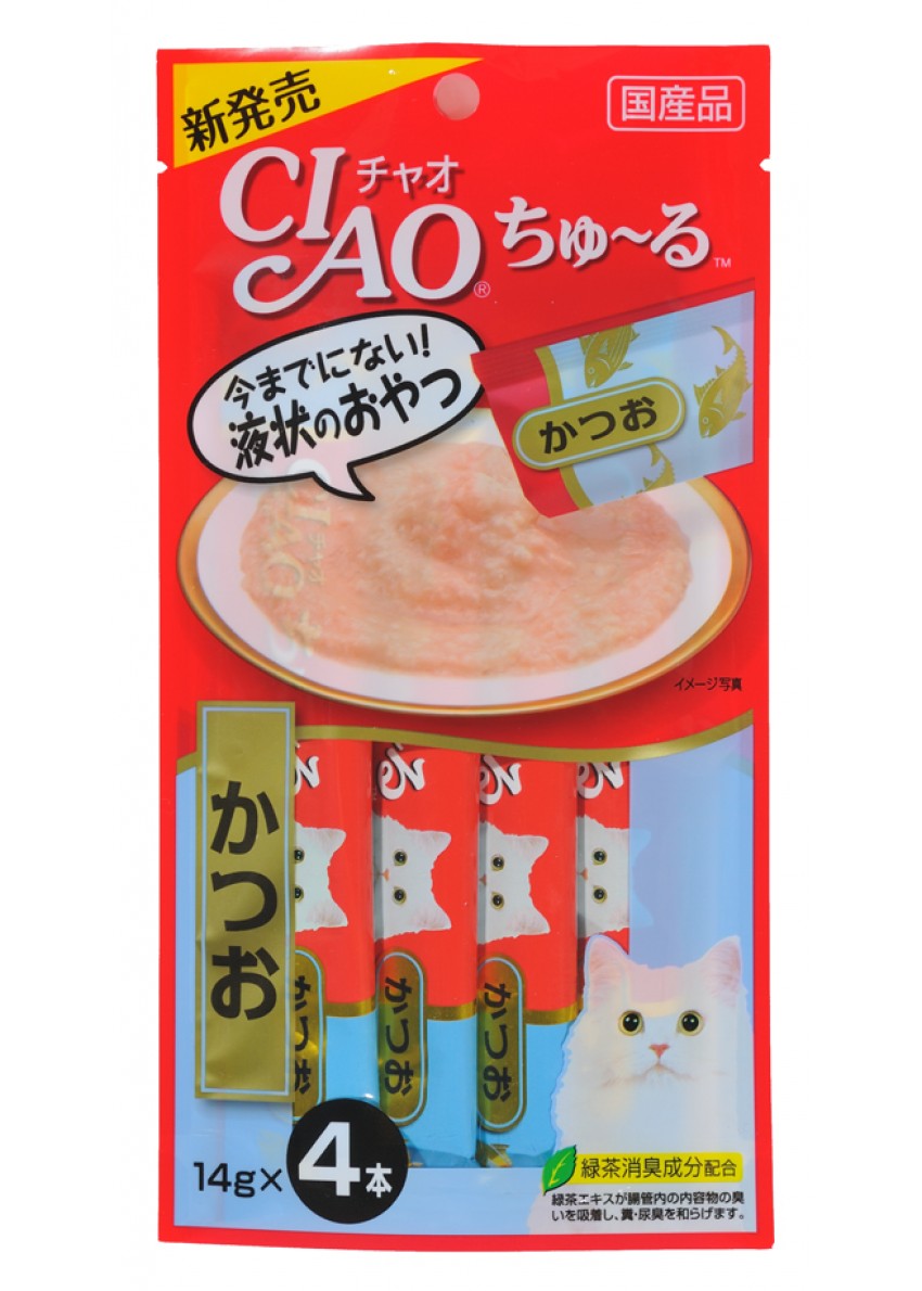 Ciao 鰹魚醬醬 14g (14g x4) x 2包優惠 (SC-72)