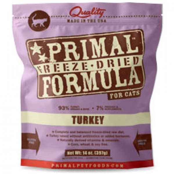 Primal (原始) – 火雞配方 貓用冷凍脫水糧 14oz x 2包優惠