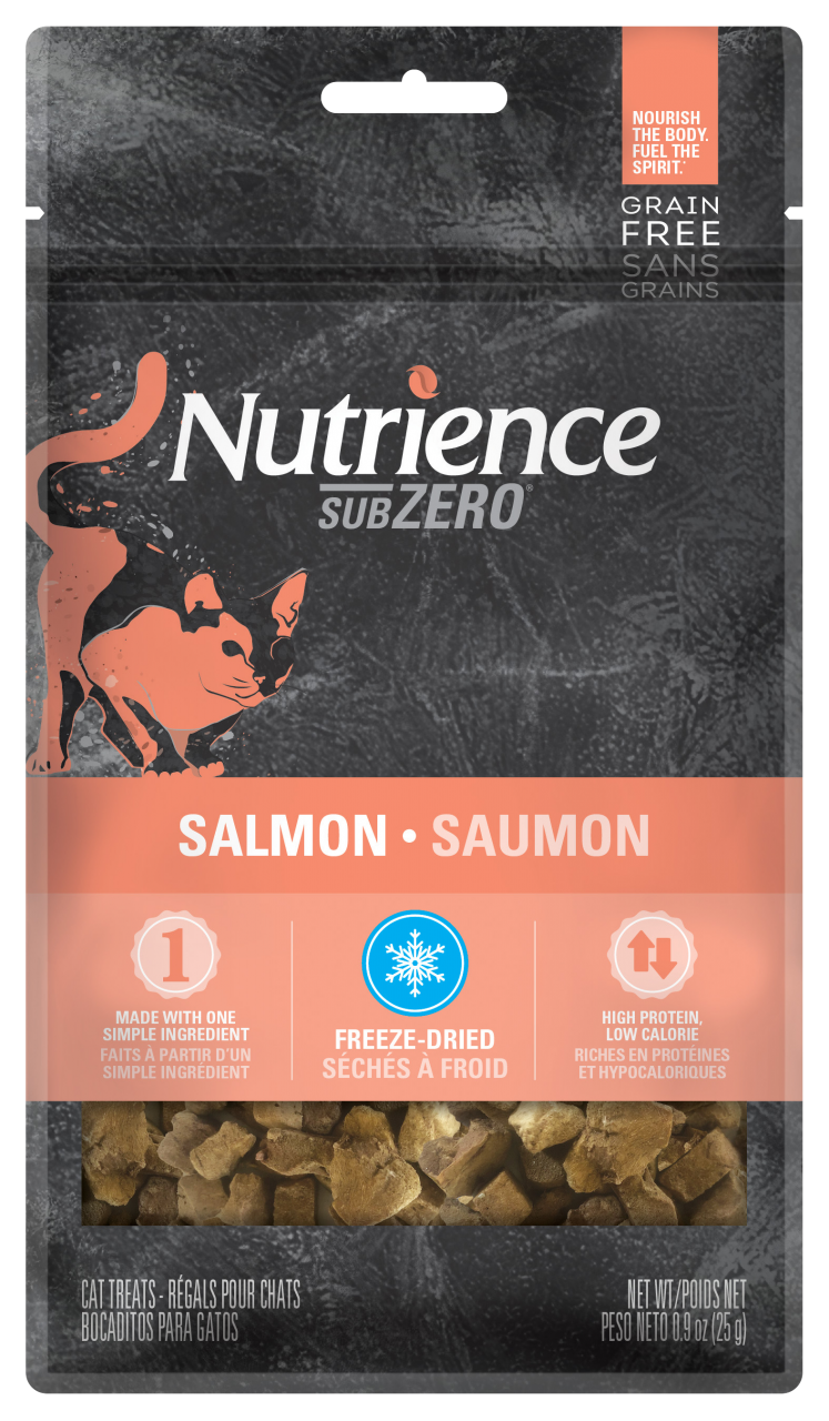 Nutrience Sub Zero 凍乾脫水三文魚  (單一蛋白配方) 貓小食 25g (粉紅)