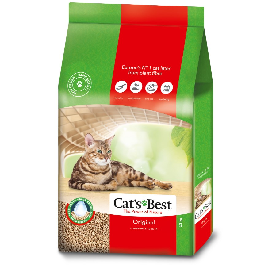 Cat's Best 凝結木屑砂(紅標)20L (8.6kg) x3包優惠
