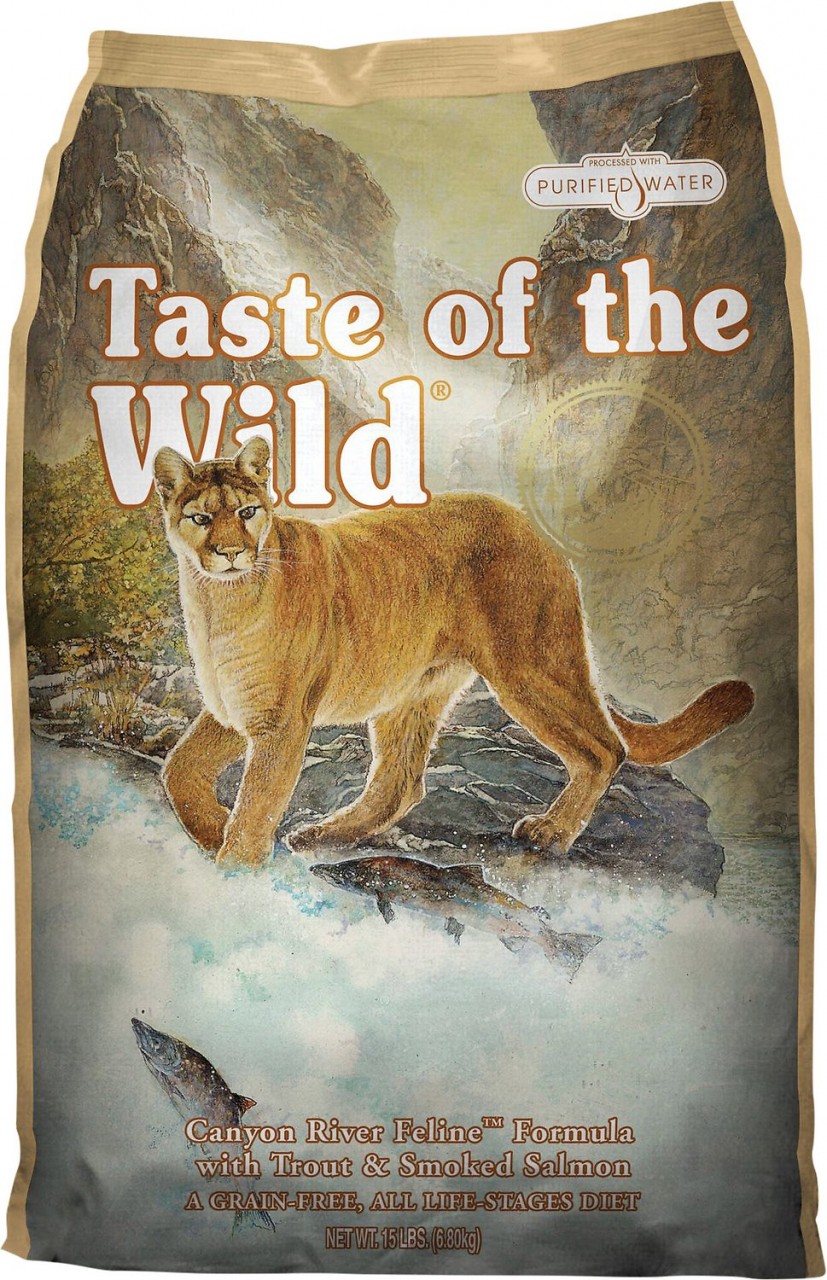 Taste of the Wild 無穀物 鱒魚+煙燻三文魚配方 全貓糧 2kg (啡)