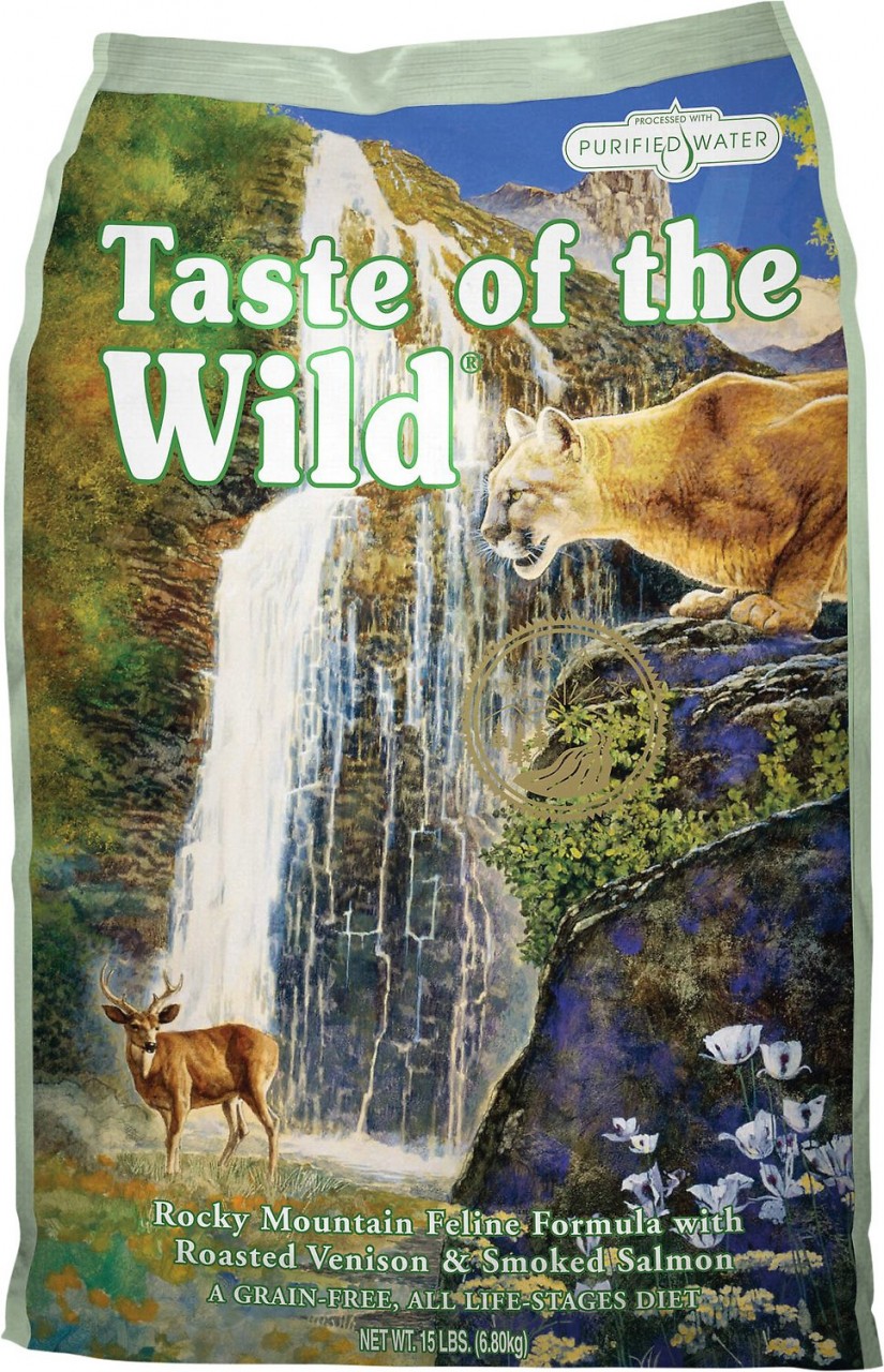 Taste of the Wild 無穀物 烤鹿肉+煙燻三文魚配方 全貓糧 2kg x3包優惠 (綠)