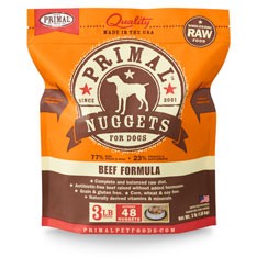 Primal 急凍牛肉狗糧 3lb x4包優惠