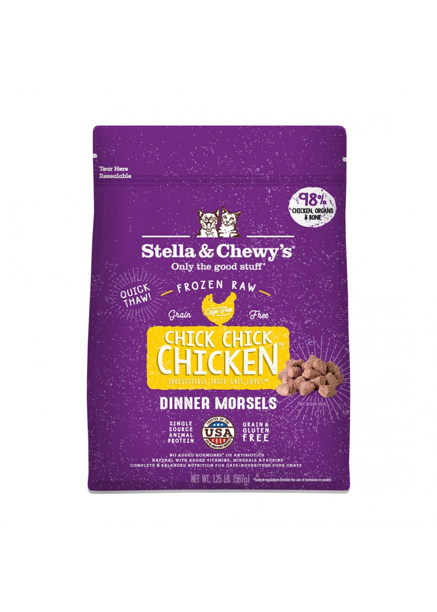 Stella & Chewy's FROZEN DINNER 冷凍生肉貓糧 - 籠外鳳凰(雞肉配方) 1.25lb