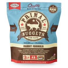 Primal 貓用*急冻*鲜肉砖 兔肉配方 貓粮 3lb (FRF3NG)