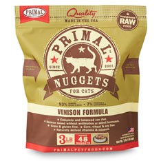 Primal 貓用*急冻*鲜肉砖 鹿肉配方 貓粮 3lb (FVF3NG)