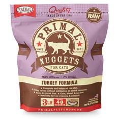 Primal 貓用*急凍*鮮肉磚 火雞配方 貓糧 3lb x 4包優惠 (FTF3NG)