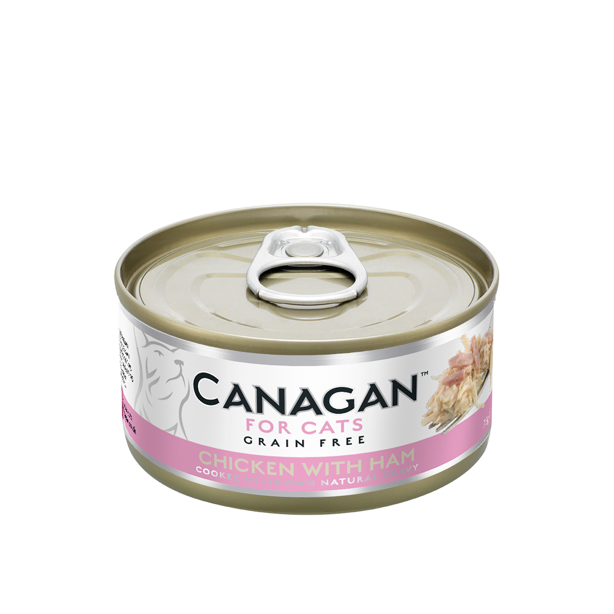 Canagan 原之選 無穀物 雞肉+火腿 配方 貓罐頭 75g